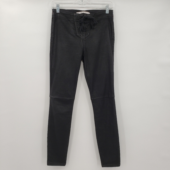 Taylor Hill by Joe's Jeans Black Coated Skinny Ankle Jeans - Picture 5 of 14